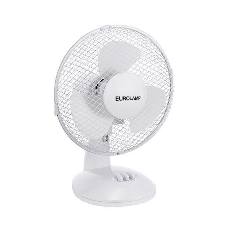 Eurolamp 147-29057 Επιτραπέζιος Ανεμιστήρας 25εκ. 38W Λευκό